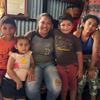 Lillian and her four children at their home in Cartago, Costa Rica who fled Nicaragua six years ago.