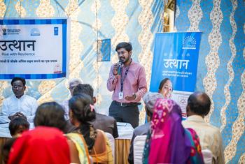 UNDP में कार्यरत, UNV  के यूथ मोबिलाइज़र, निखिल गुप्ता. 