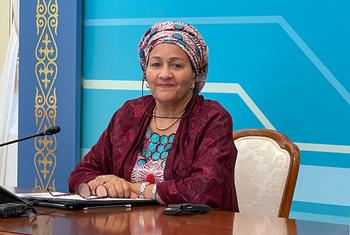 نائبة الأمين العام أمينة محمد تزور كازاخستان حيث التقت بالمنظمات غير الحكومية المحلية.