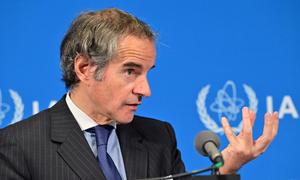 Rafael Mariano Grossi, Director General del OIEA, informa a la prensa 