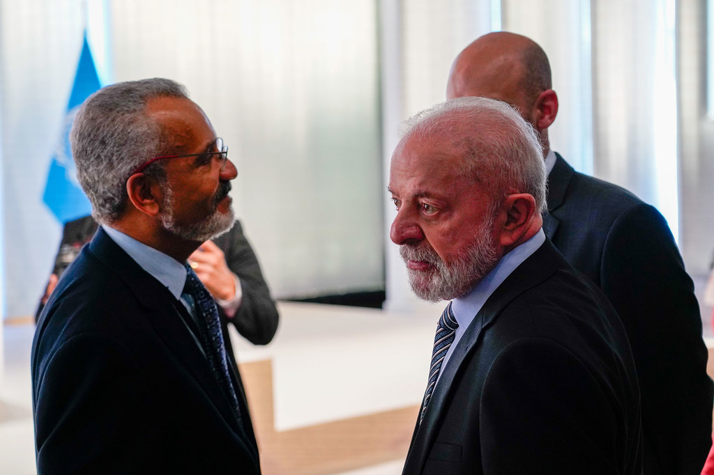 Le président brésilien Luiz Inácio Lula da Silva, lors de la cérémonie d'ouverture de l'UNOC3, à Nice.
