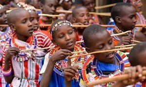 Indigenous Maasai children at play. The Ogiek indigenous peoples have been awarded reparations by the African Court on Human and People's Rights (file photo).
