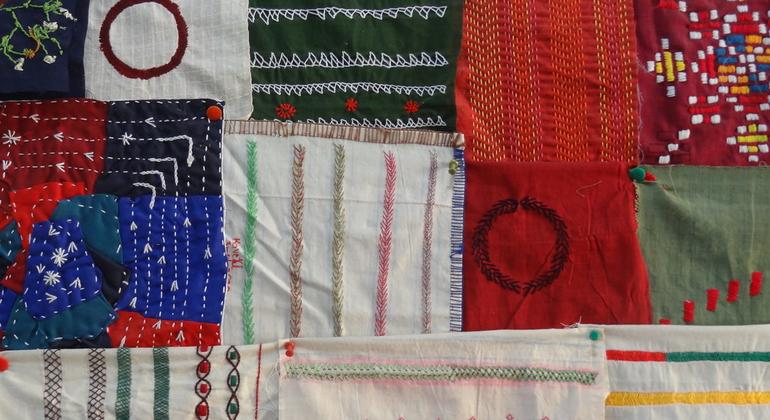 लम्बानी कढ़ाई के विभिन्न रूप. 