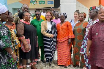 Claudia Mahler, UN Independent Expert on the Enjoyment of all Human Rights by Older Persons, during her visit to Makurdi, Benue State, Nigeria, in September 2022.
