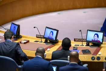 عبر الفيديو وكيلة الأمين العام للشؤون السياسية وبناء السلام تطلع أعضاء مجلس الأمن الدولي على الوضع في أوكرانيا.