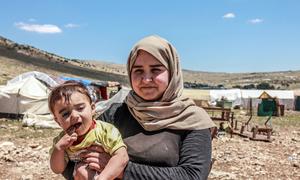 Displaced Yazidi families on Mount Sinjar, an area of Iraq with a deeply troubling recent past.  (file)