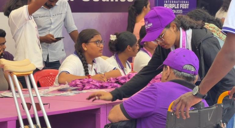 अन्तरराष्ट्रीय पर्पल फेस्ट 2025 का आयोजन, गोवा सरकार द्वारा विकलांग व्यक्तियों के सशक्तिकरण विभाग (DEPwD), सामाजिक न्याय और अधिकारिता मंत्रालय, तथा भारत में संयुक्त राष्ट्र (UN India) के सहयोग से किया जा रहा है.