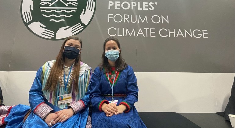 COP 26 Pavilion, representative of the people of the local community, young woman. COP 26 Pavilion, representative of the people of the local community, young woman.
