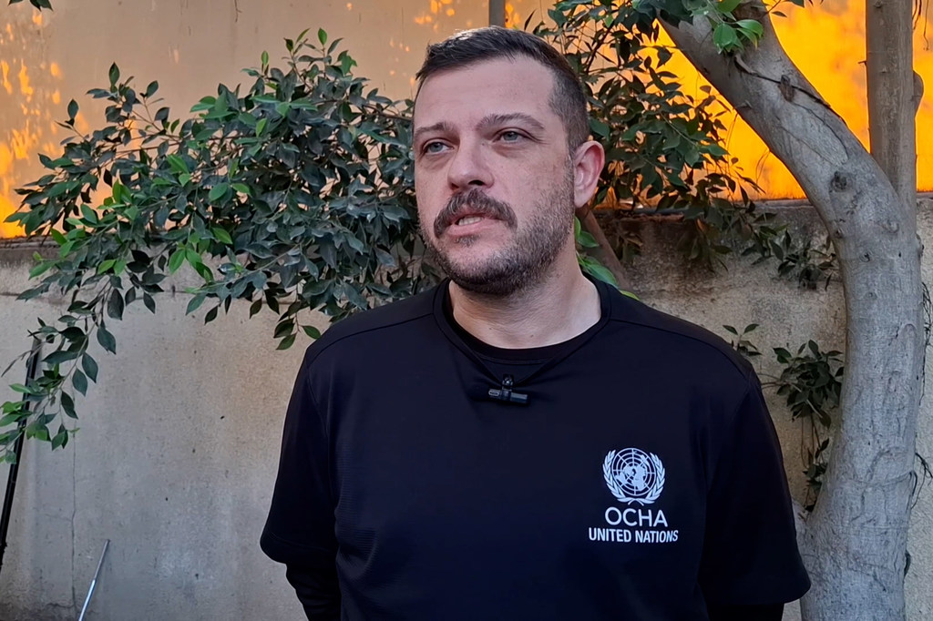 جورج بتروبولوس، رئيس المكتب الفرعي التابع لمكتب United Nations لتنسيق الشؤون الإنسانية، خلال مقابلة مع أخبار الأمم المتحدة.