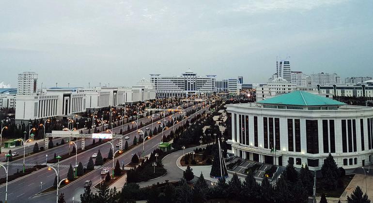Центр Ашхабада, Туркменистан.