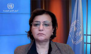 Najat Rochdi, Deputy Special Envoy for Syria during an interview with the UN Arabic News Najat Rochdi, Deputy Special Envoy for Syria during an interview with the UN Arabic News