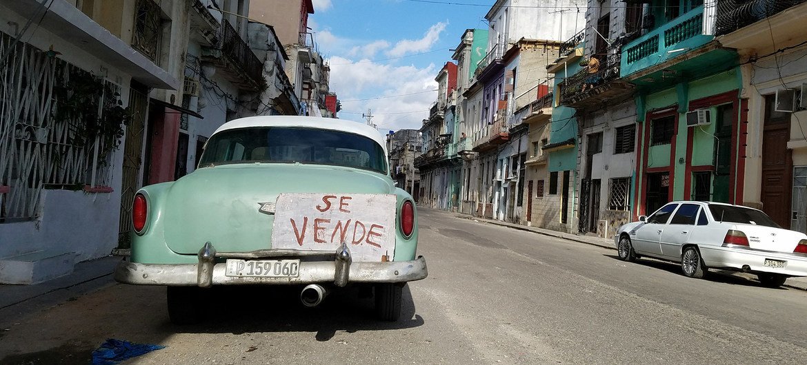 Una imagen cotidiana de La Havana.