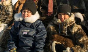 Inuit children from Uummannaq in Greenland. (file)