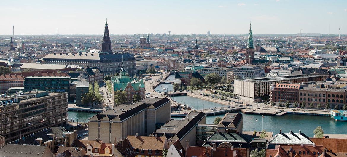 Вид на Копенгаген, Дания