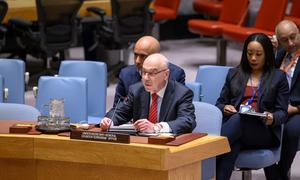 Vladimir Voronkov, Under-Secretary-General of the UN Office of Counter-Terrorism, briefs Security Council members on threats to international peace and security caused by terrorist acts.