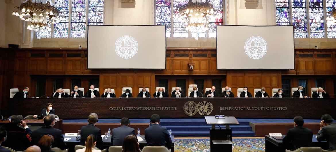  Juízes realizam audiências na Corte Internacional de Justiça