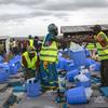Distribution d'aide aux populations déplacées en RDC