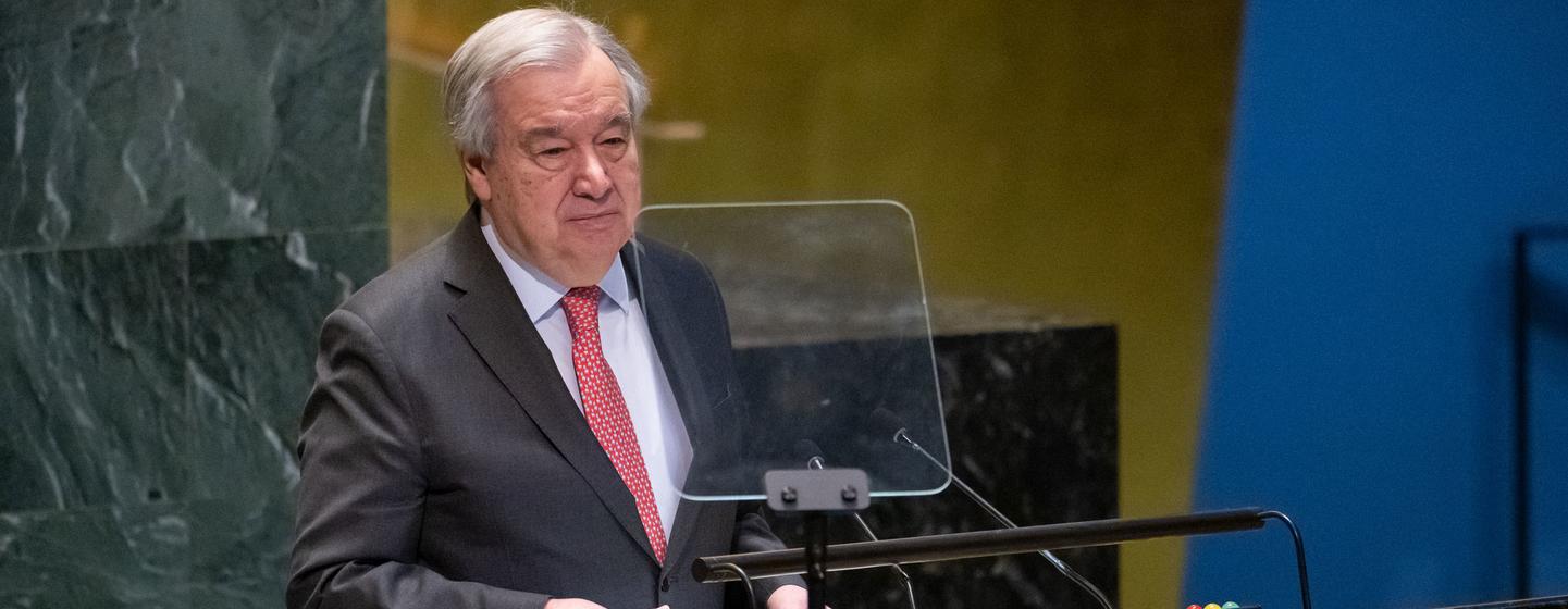 El Secretario General, António Guterres, habla en la apertura de la 69ª sesión de la Comisión de la Condición Jurídica y Social de la Mujer.