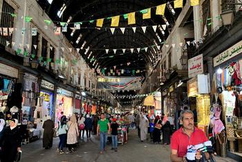 سوق الحميدية في دمشق، سوريا.