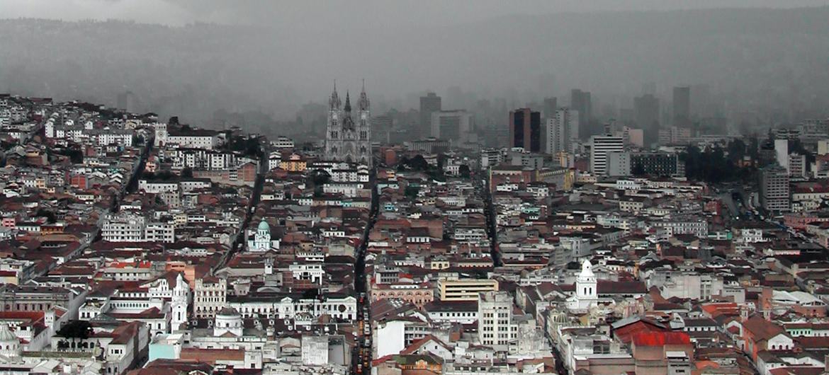 Panorámica de Quito, la capital de Ecuador