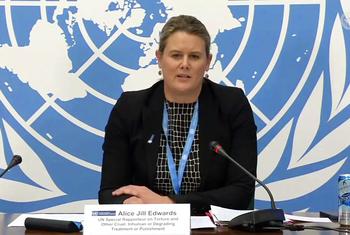 Alice Jill Edwards, Rapporteure spéciale des Nations unies sur la torture et autres peines ou traitements cruels, inhumains ou dégradants.