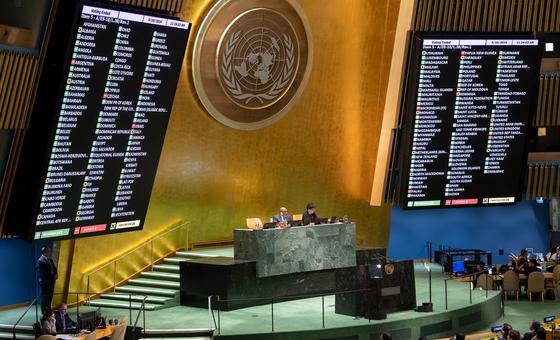 Голосование генеральной Ассамблеи ООН по проекту резолюции, предложенному ОАЭ. 