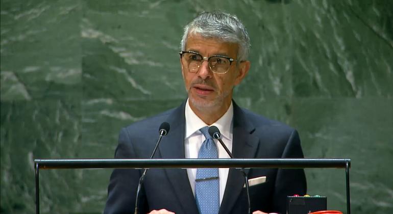 Ambassador Abdulaziz M. Alwasil of Saudi Arabia addresses the resumed 10th Emergency Special Session meeting on the situation in the Occupied Palestinian Territory.