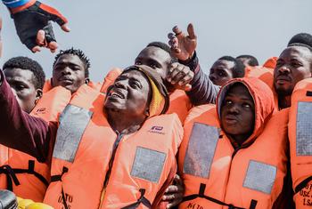 Des migrants sont secourus au large de la Libye (photo d'archives).