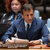 محمد الحسان، الممثل الخاص للأمين العام للأمم المتحدة، ورئيس بعثة الأمم المتحدة لمساعدة العراق (يونامي)، يطلع مجلس الأمن على الوضع في العراق.
