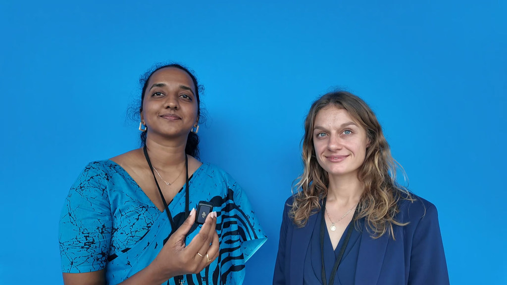 Мартина Буртчер и Удани Хева Маддумаге из SeaSisters Lanka. Мартина Буртчер и Удани Хева Маддумаге из SeaSisters Lanka.