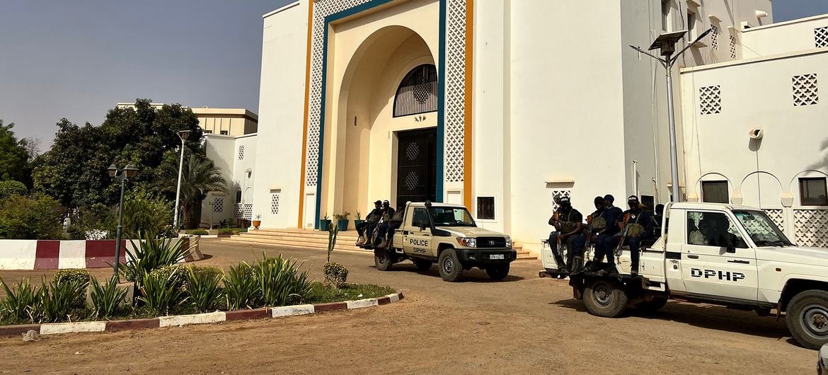 The National Assembly building in Niamey, Niger.