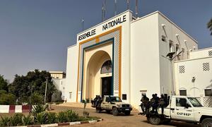 The National Assembly building in Niamey, Niger.