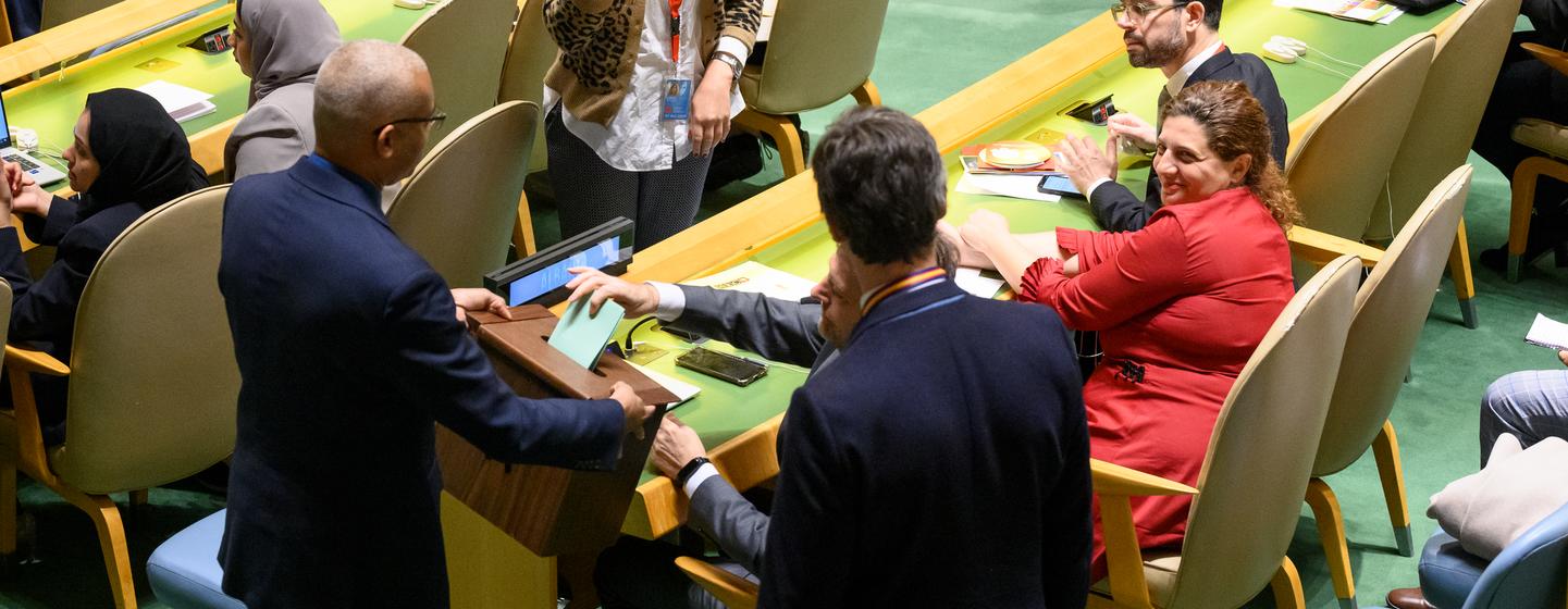 L'Assemblée générale des Nations Unies élit de nouveaux membres au Conseil des droits de l'homme.