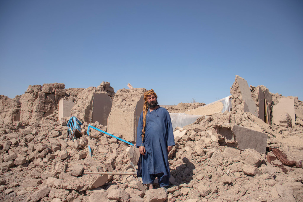 People living in Herat Province, Afghanistan, are coming to terms with the devastation caused to property by the earthquake.