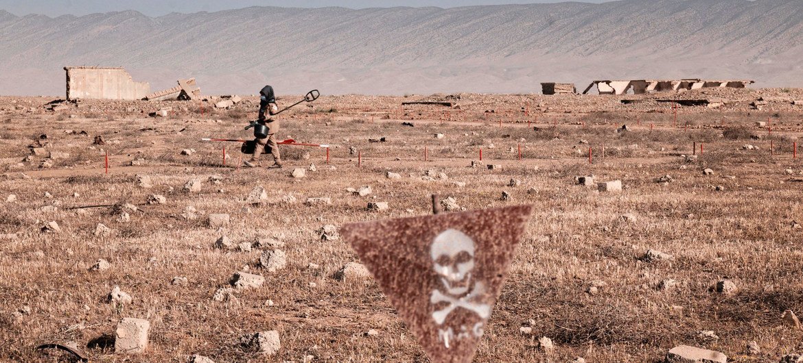 Remoção de minas terrestres no Iraque 