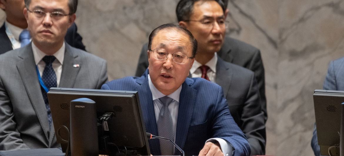چین کے سفیر ژانگ جن نے کہا کہ جنگ بندی ہی غزہ کے لوگوں کے لیے بقا کی واحد امید ہے۔