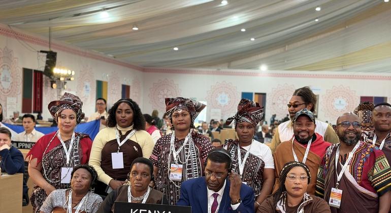 नई दिल्ली में आयोजित ICH बैठक में केन्या के प्रतिनिधि.