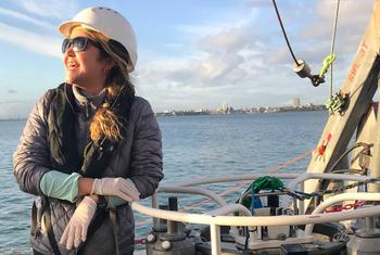 La bióloga marina y geóloga Valeria Vakhitova