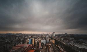 The Bangladeshi capital, Dhaka, pictured here, along with other cities, has witnessed widespread anti-Government protests.