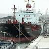 Navio de carga atracado em um porto na Europa. OMI alcançou um acordo para reduzir até 2050 as emissões líquidas a zero no setor de transporte de navios