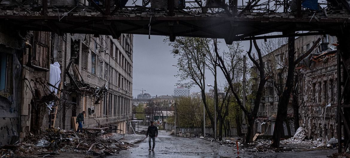 Харьков после обстрела