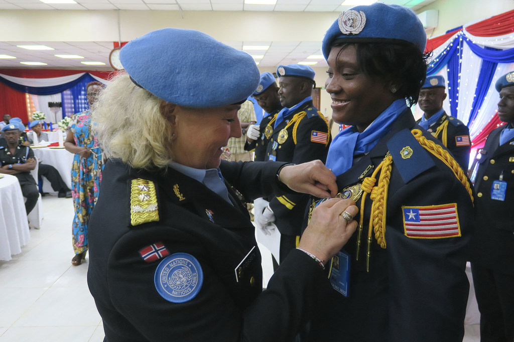 Neuf officies de police du Libéria ont reçu une médaille prestigieuse de l'ONU pour leurs efforts pour ramener la paix au Soudan du Sud.