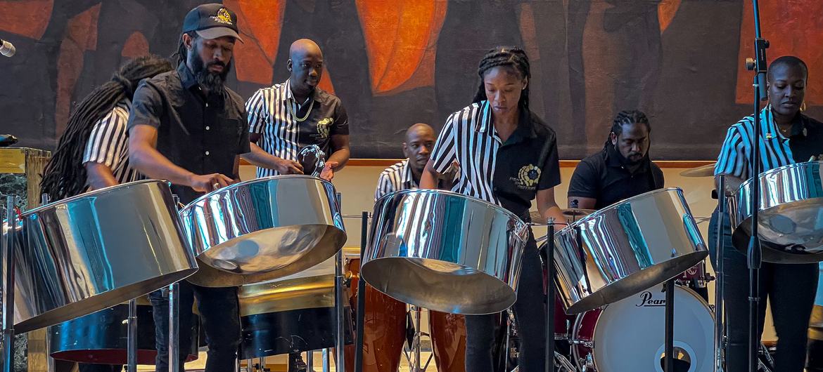 The National Steel Symphony Orchestra of Trinidad and Tobago performs at United Nations Headquarters in 2023. The National Steel Symphony Orchestra of Trinidad and Tobago performs at United Nations Headquarters in 2023.