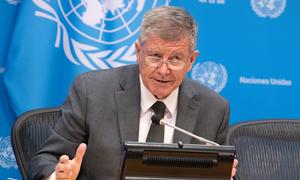 Guy Ryder, Under Secretary-General for Policy and UN lead for the Summit of the Future, briefs reporters on the programme and objectives of the summit.