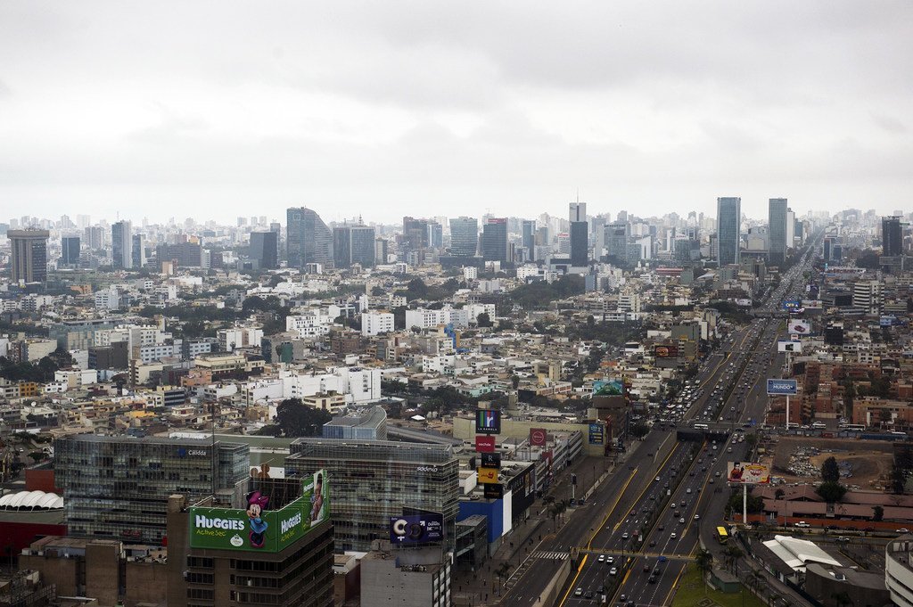 Vista de la ciudad de Lima, la capital de Perú.