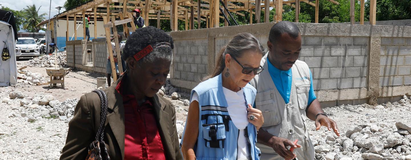Ulrika Richardson diz que como coordenadora residente humanitária da ONU no Haiti, seu papel é facilitar a resposta da organização 