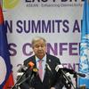 O secretário-geral da ONU, António Guterres, dirige-se aos meios de comunicação social na Cúpúla da Asean em Vientiane, Laos