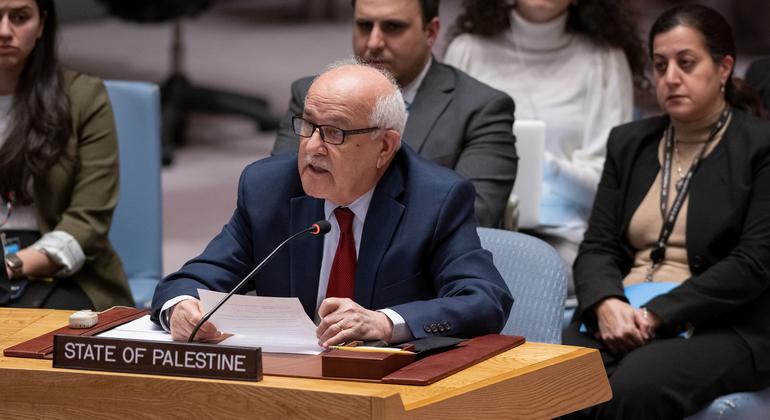 السفير رياض منصور المراقب الدائم لفلسطين لدى الأمم المتحدة.