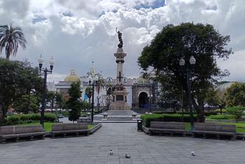 Quito's Plaza Grande, a much-visited area of the Ecuadorian capital.