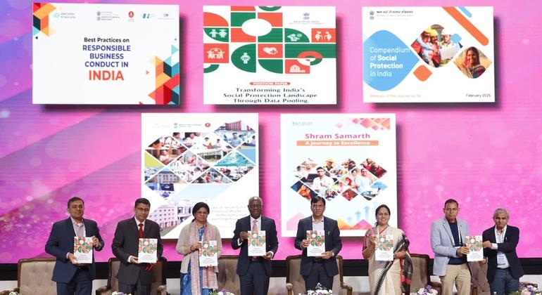 The Director General of the ILO issued a research during regional discussions on social justice held in New Delhi. The Director General of the ILO issued a research during regional discussions on social justice held in New Delhi.